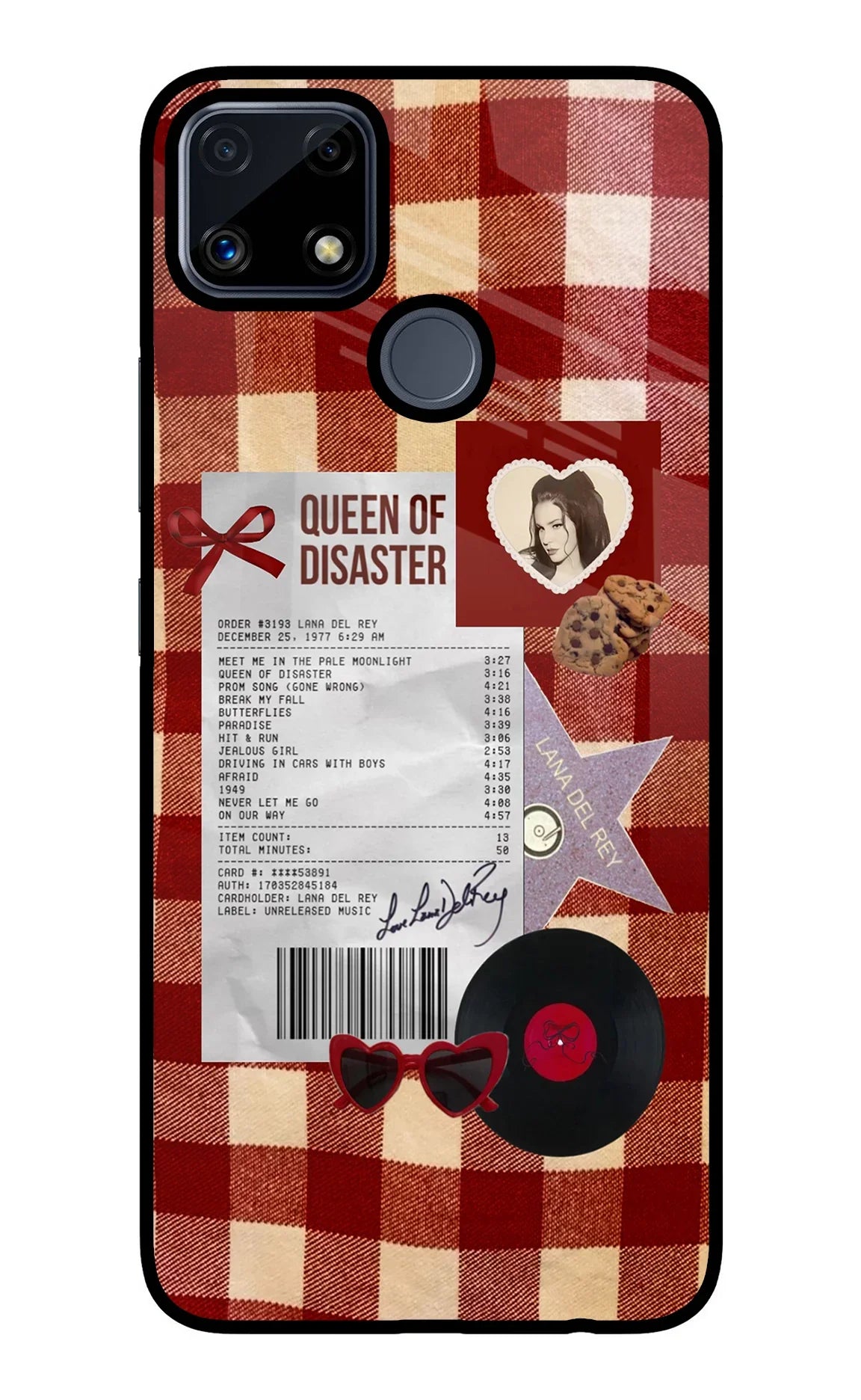 Queen of Disaster Realme C25/C25s Glass Case