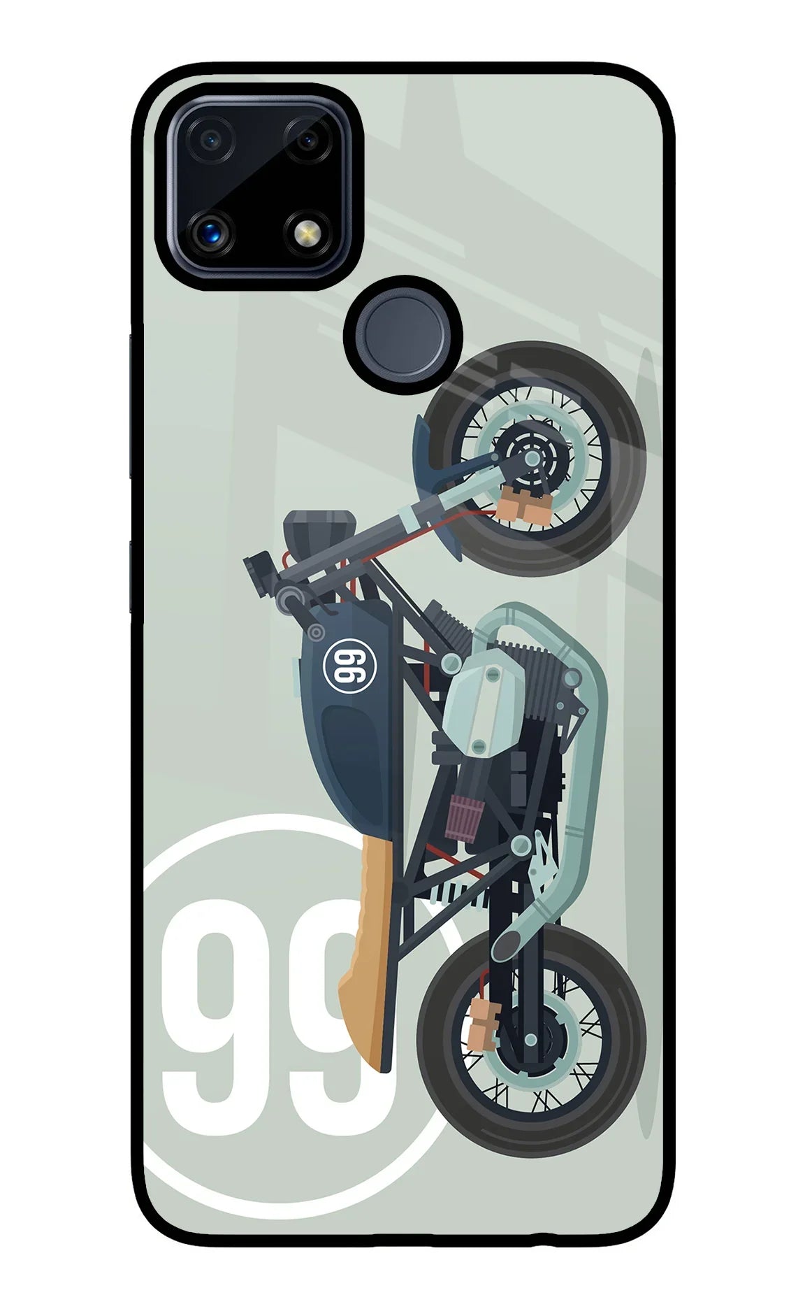 Classic Cafe Racer 99 Realme C25/C25s Glass Case