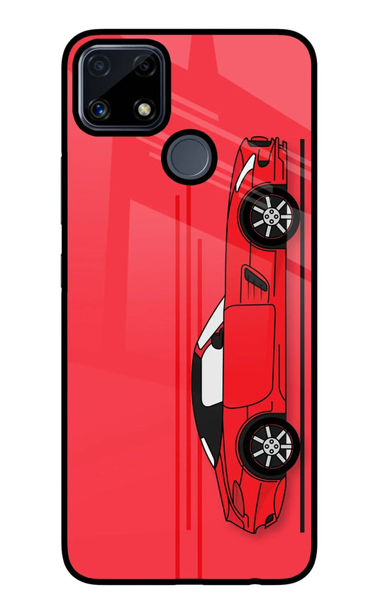 Red Velocity Realme C25/C25s Glass Case