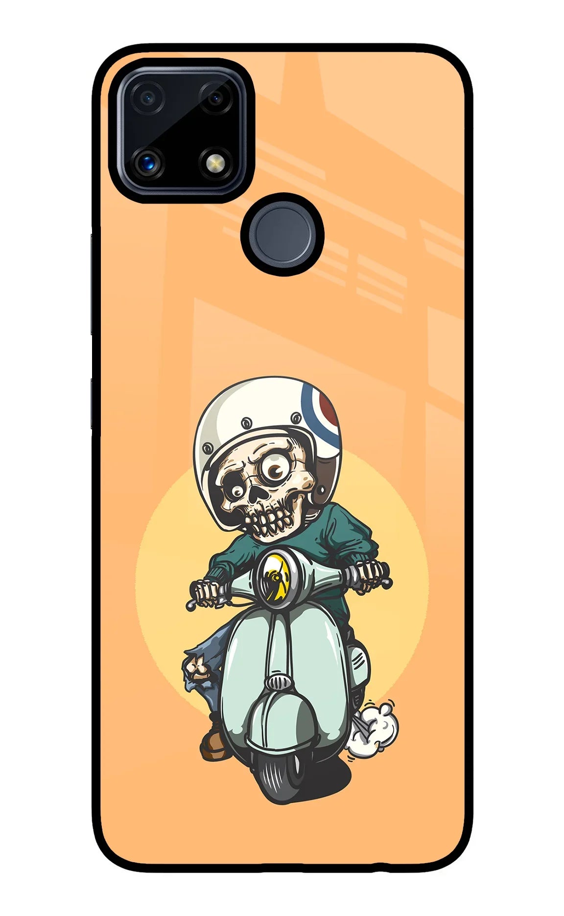 Undead Biker Realme C25/C25s Glass Case