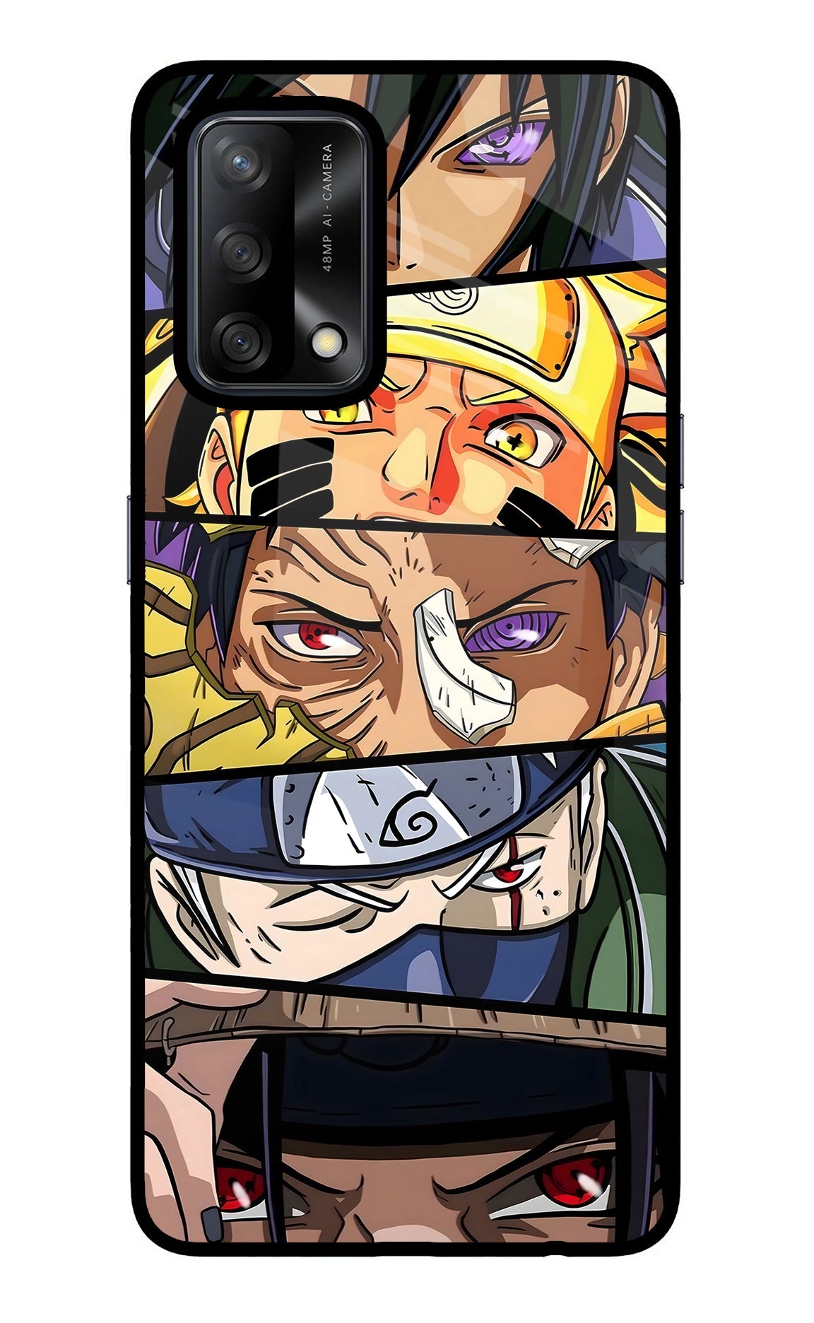 Naruto Character Oppo F19/F19s Glass Case