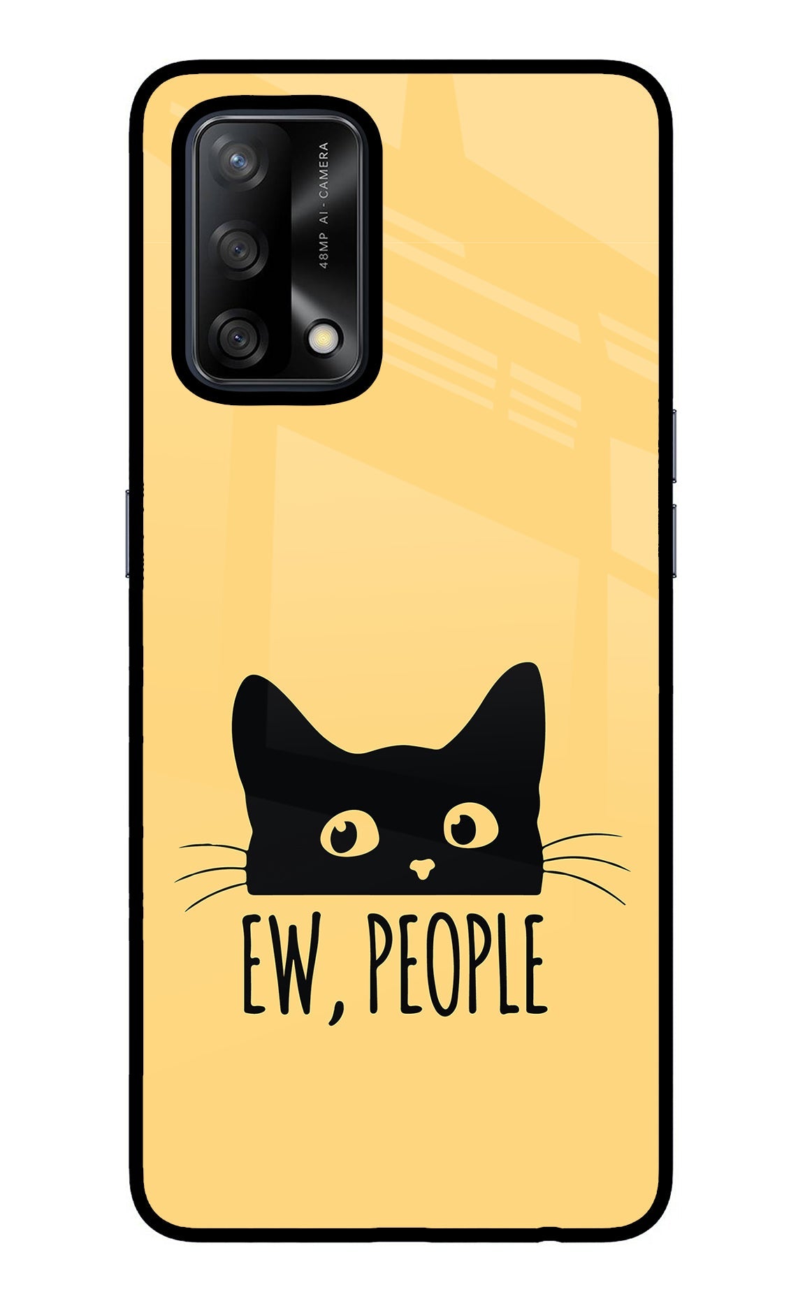 Ew People Catitude Oppo F19/F19s Glass Case
