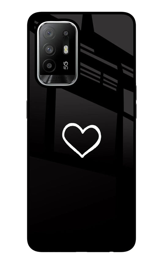 Heart Oppo F19 Pro+ Glass Case