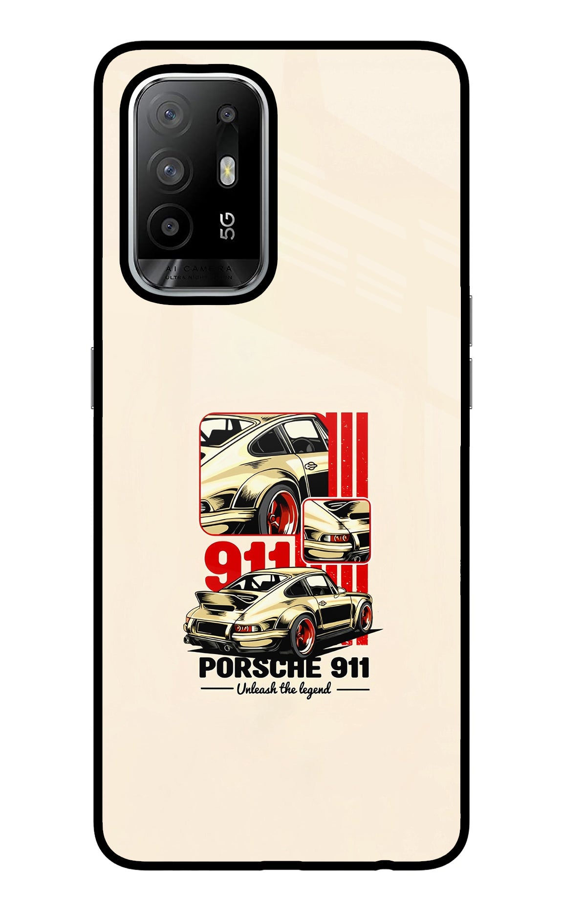 Classic Porsche 911 Oppo F19 Pro+ Back Cover