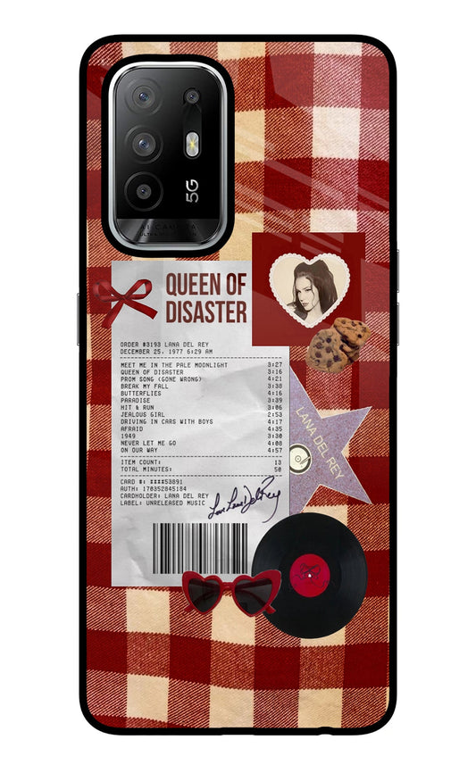 Queen of Disaster Oppo F19 Pro+ Glass Case