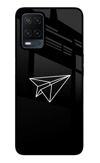 Paper Plane White Oppo A54 Back Cover