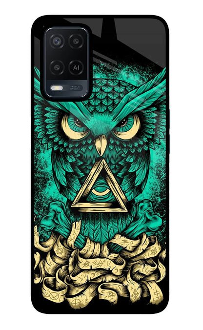 Green Owl Oppo A54 Back Cover