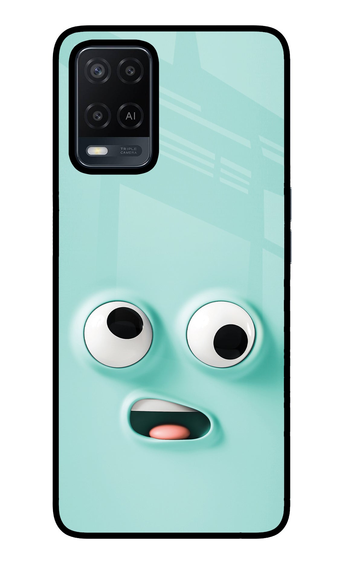 Funny Cartoon Oppo A54 Glass Case
