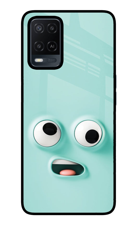 Funny Cartoon Oppo A54 Glass Case