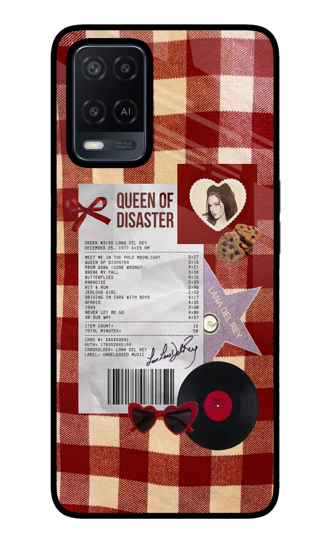 Queen of Disaster Oppo A54 Glass Case