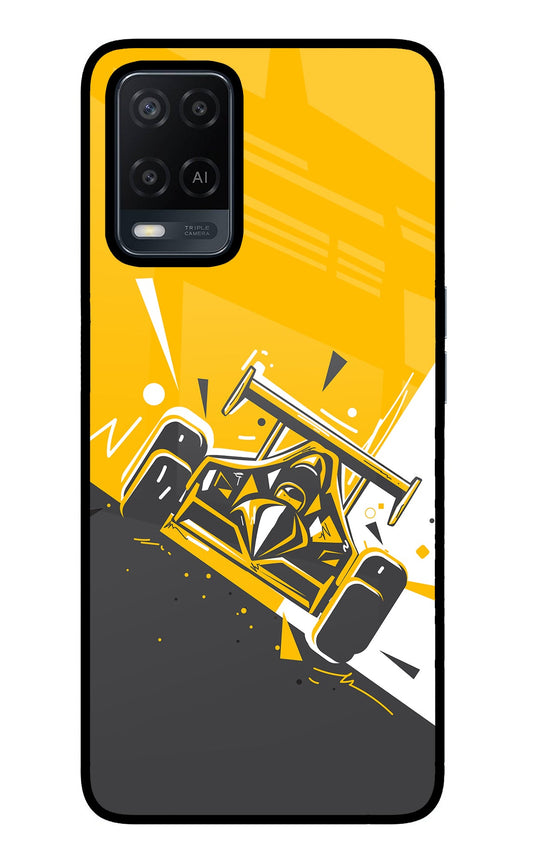 Track King Oppo A54 Glass Case