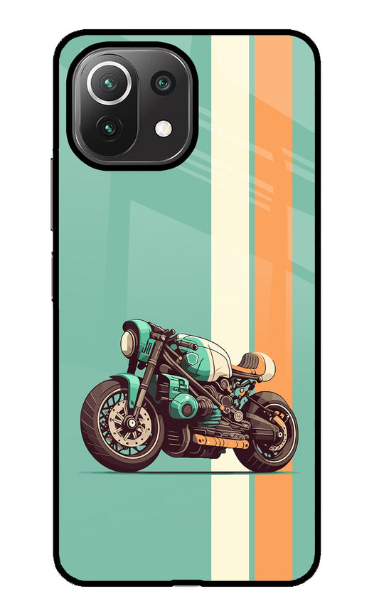 Striped Moto Drift Mi 11 Lite Back Cover