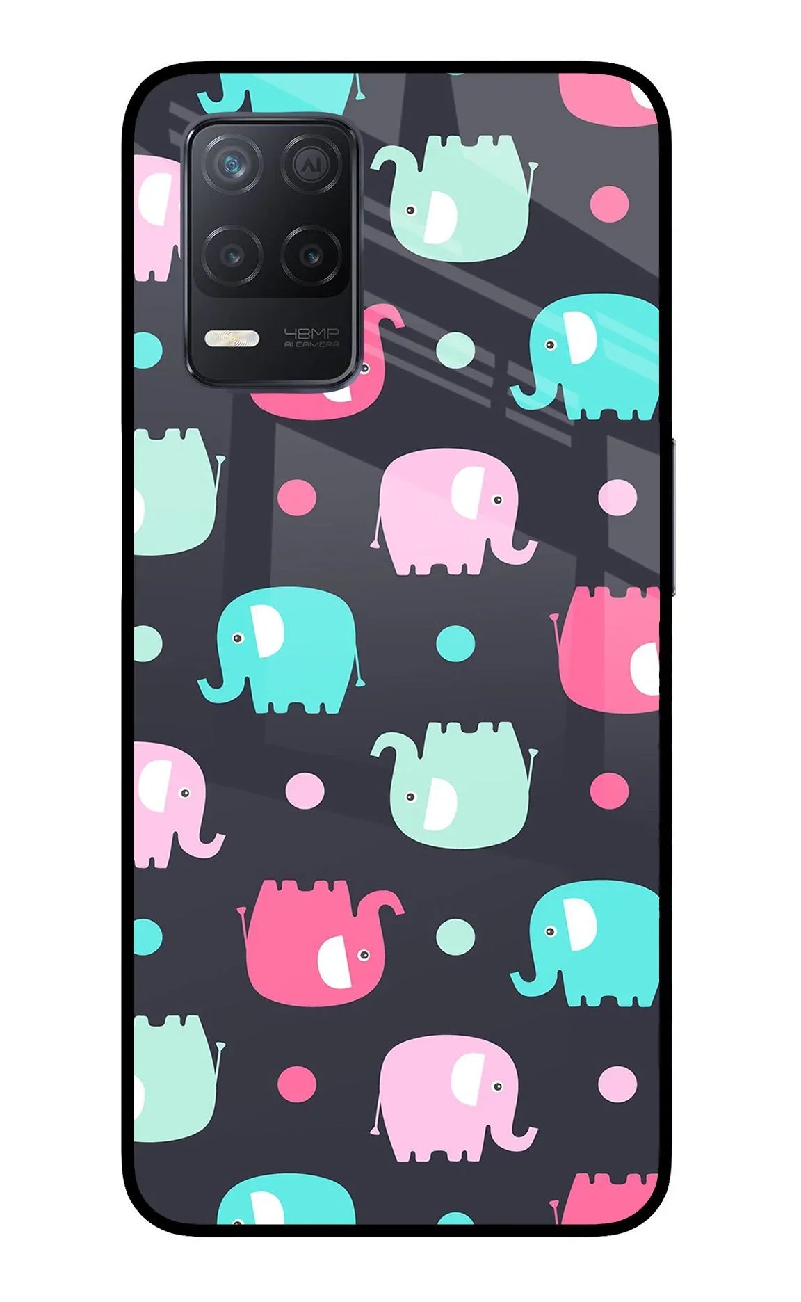 Elephants Realme 8 5G/8s 5G Glass Case