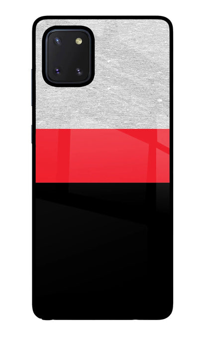Tri Color Pattern Samsung Note 10 Lite Back Cover