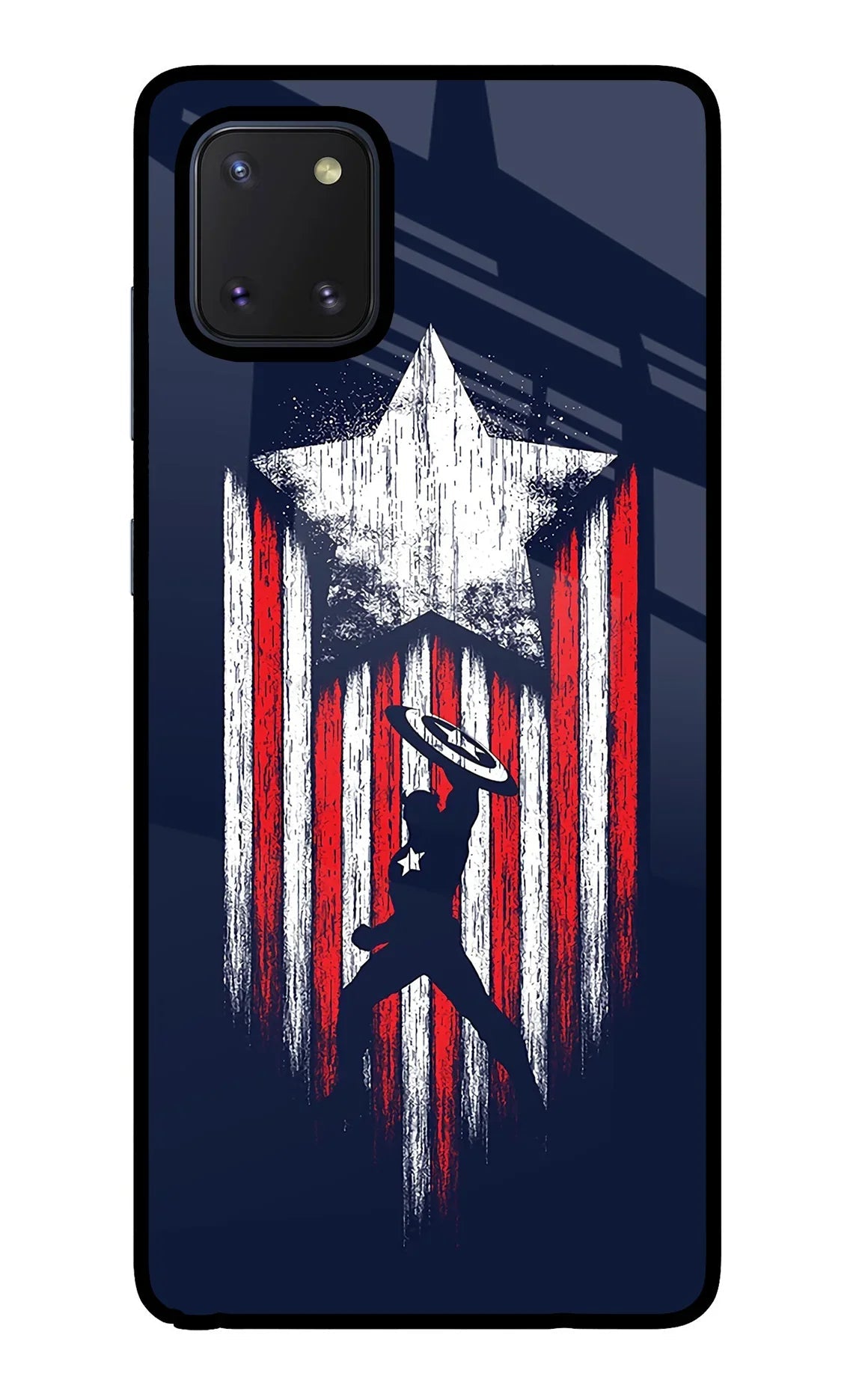 Captain America Marvel Art Samsung Note 10 Lite Glass Case