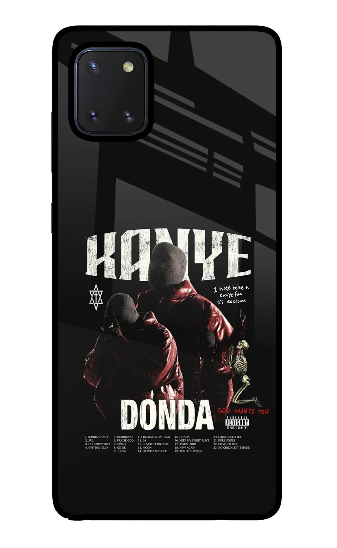 Donda Kanye West Samsung Note 10 Lite Glass Case