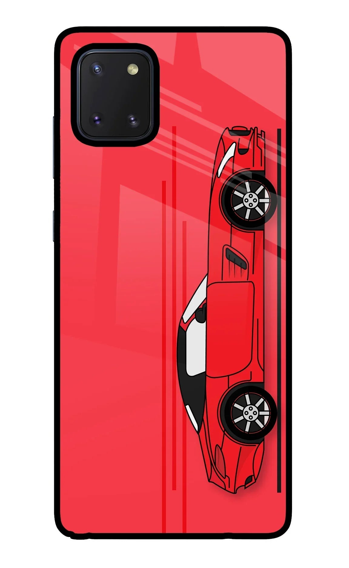 Red Velocity Samsung Note 10 Lite Glass Case