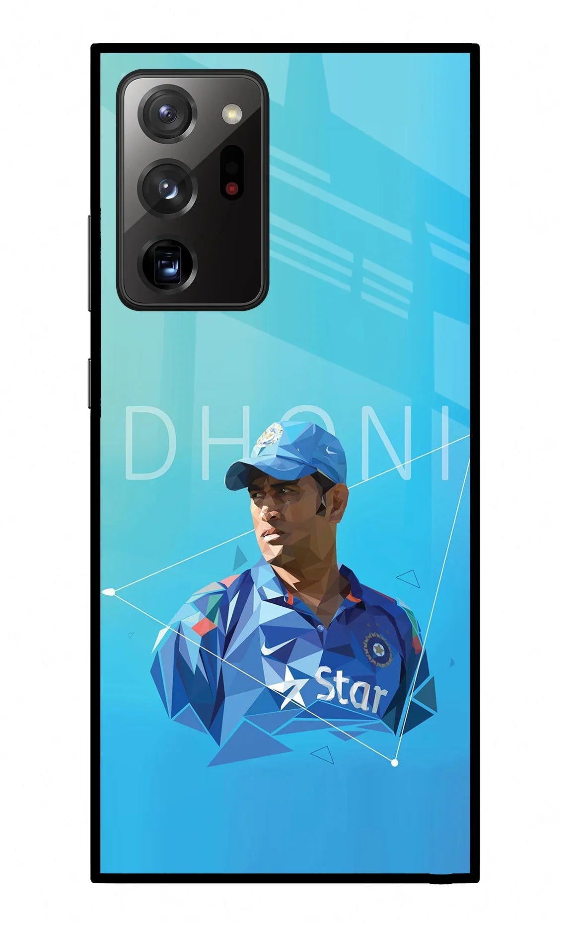 Dhoni Artwork Samsung Note 20 Ultra Glass Case