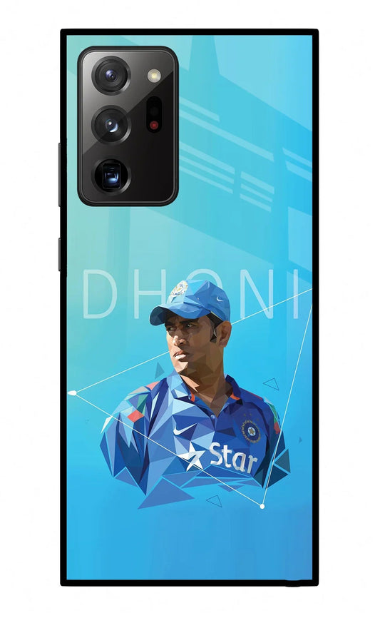 Dhoni Artwork Samsung Note 20 Ultra Glass Case
