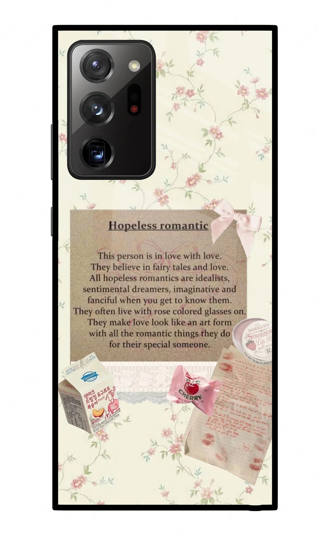 Hopeless Romantic Samsung Note 20 Ultra Glass Case
