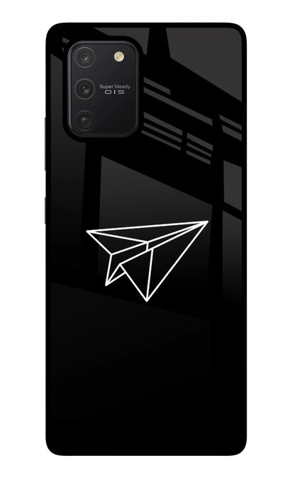 Paper Plane White Samsung S10 Lite Back Cover