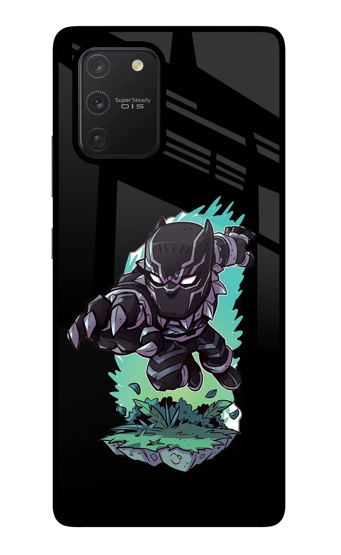 Black Panther Samsung S10 Lite Glass Case