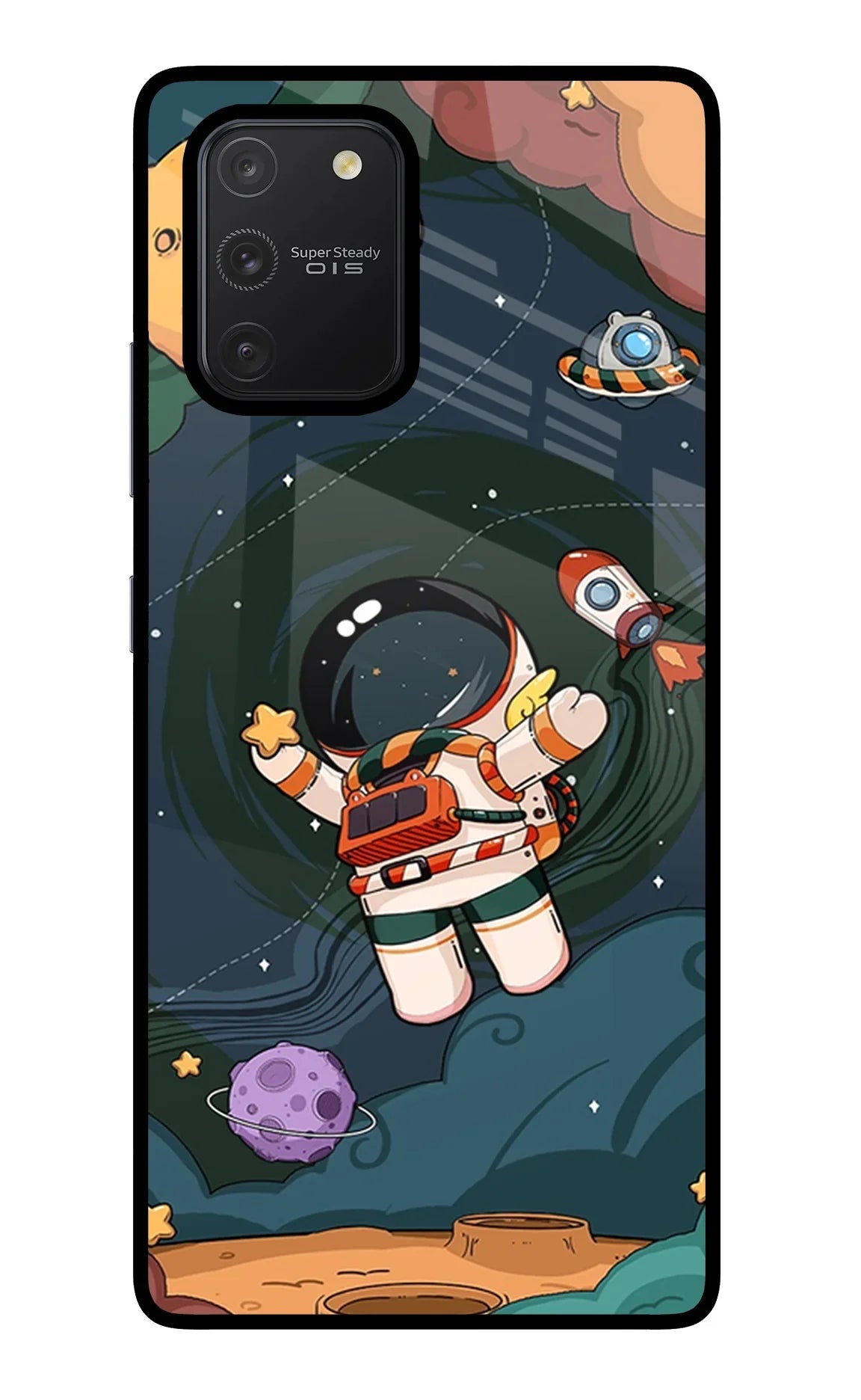 Cartoon Astronaut Samsung S10 Lite Back Cover