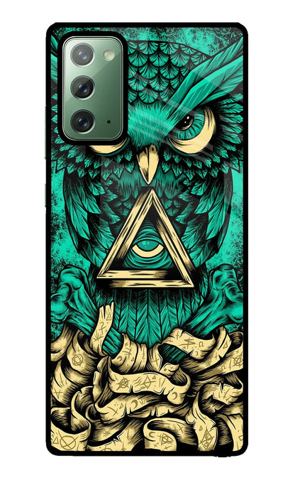 Green Owl Samsung Note 20 Back Cover