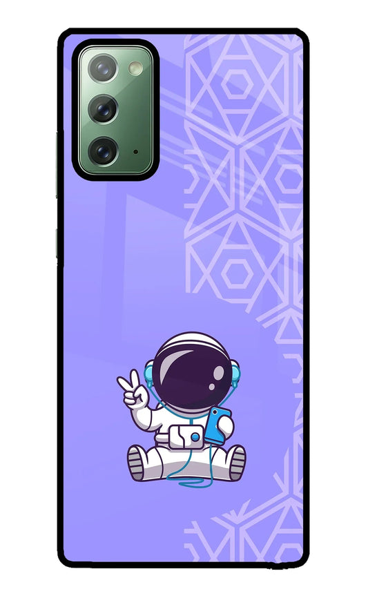 Cute Astronaut Chilling Samsung Note 20 Back Cover