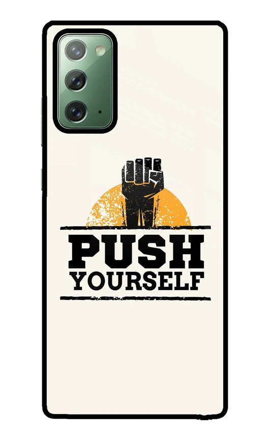 Push Yourself Samsung Note 20 Back Cover