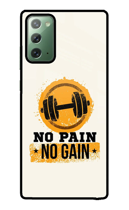 No Pain No Gain Samsung Note 20 Back Cover