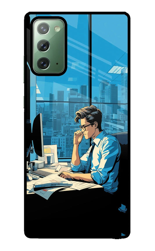 Focused Hustler (AI Generated) Samsung Note 20 Glass Case