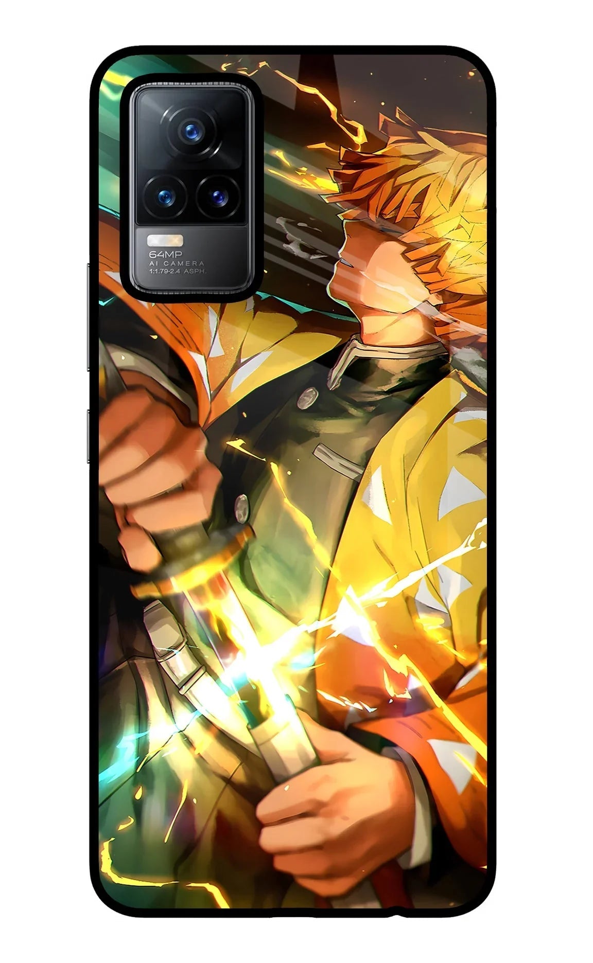 Demon Slayer Vivo Y73/V21E 4G Glass Case