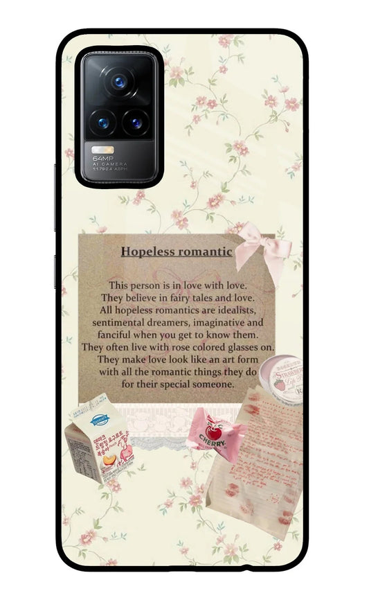 Hopeless Romantic Vivo Y73/V21E 4G Glass Case