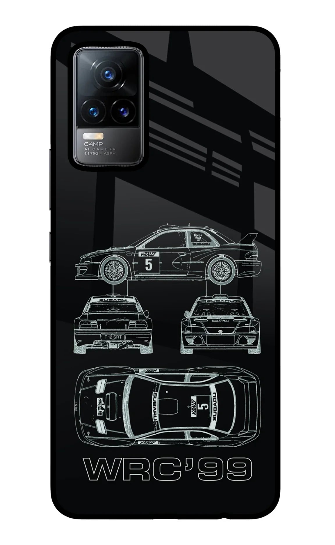 WRC'99 Vivo Y73/V21E 4G Glass Case
