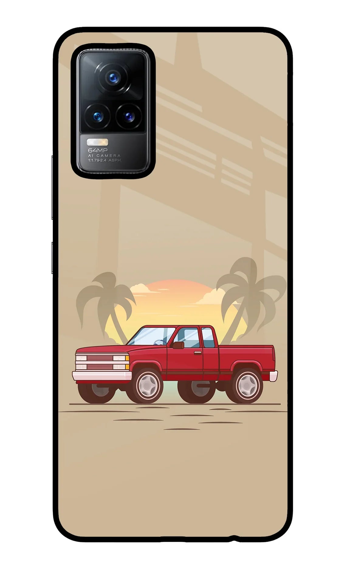 Desert Classic Drive Vivo Y73/V21E 4G Glass Case