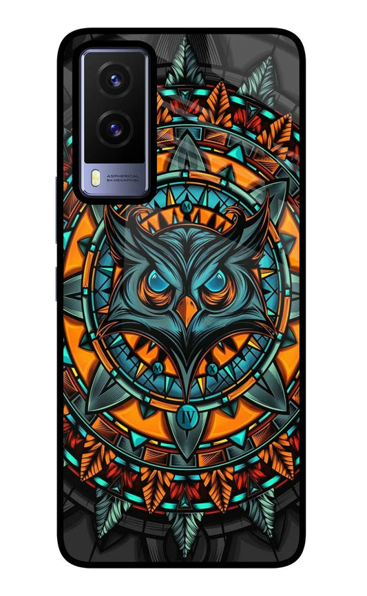 Angry Owl Art Vivo V21E 5G Back Cover