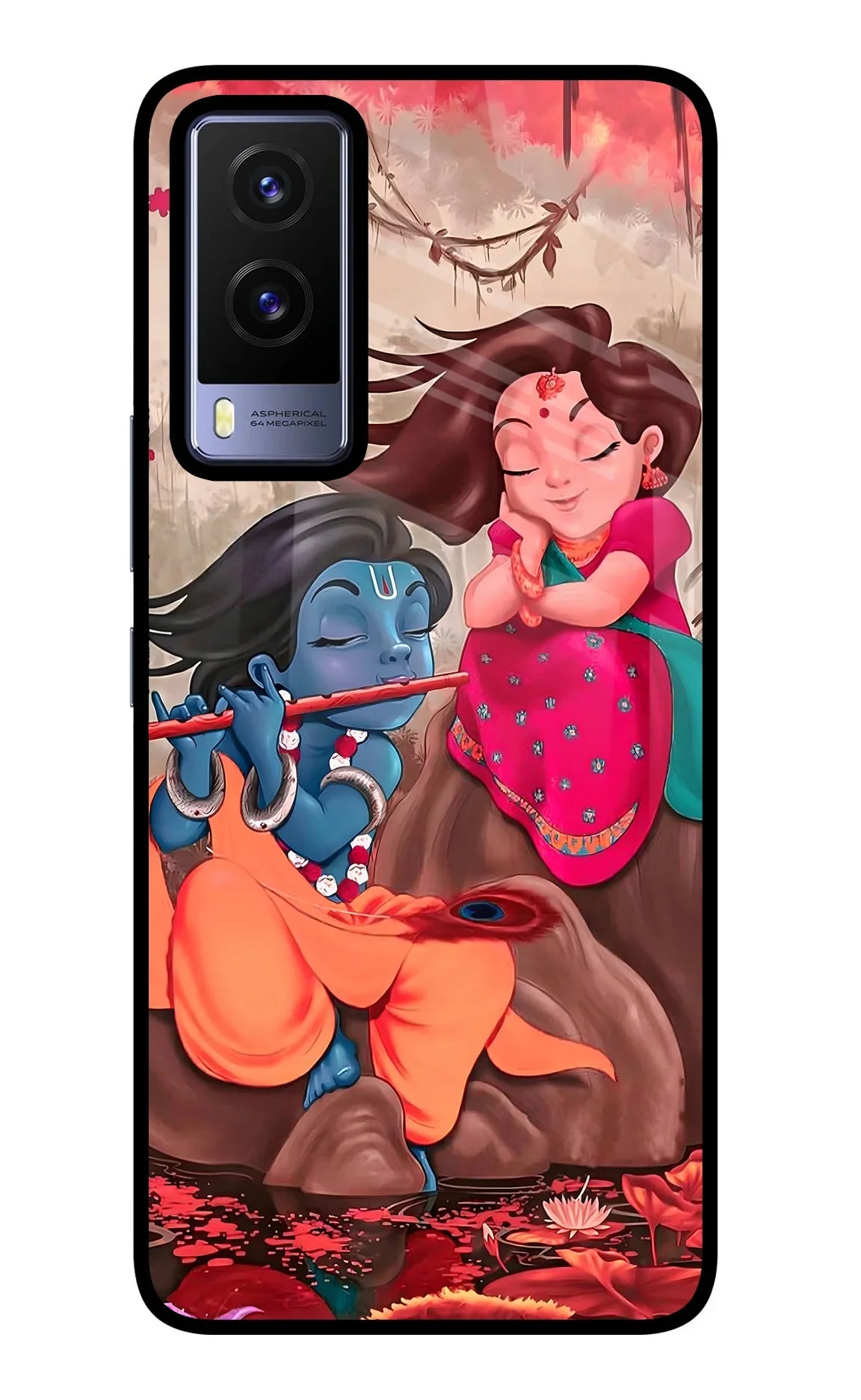 Radhe Krishna Vivo V21E 5G Glass Case
