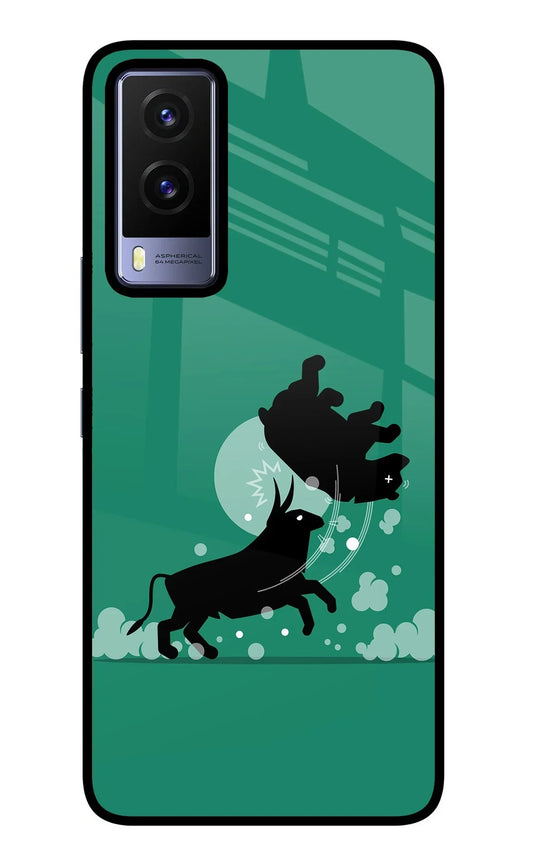 Bull Conqueror Vivo V21E 5G Glass Case