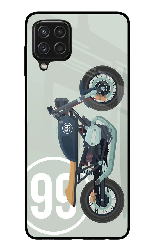 Classic Cafe Racer 99 Samsung A22 4G Glass Case