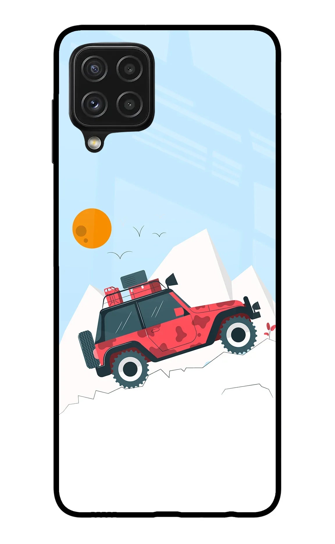 Mountain Trail Beast Samsung A22 4G Glass Case