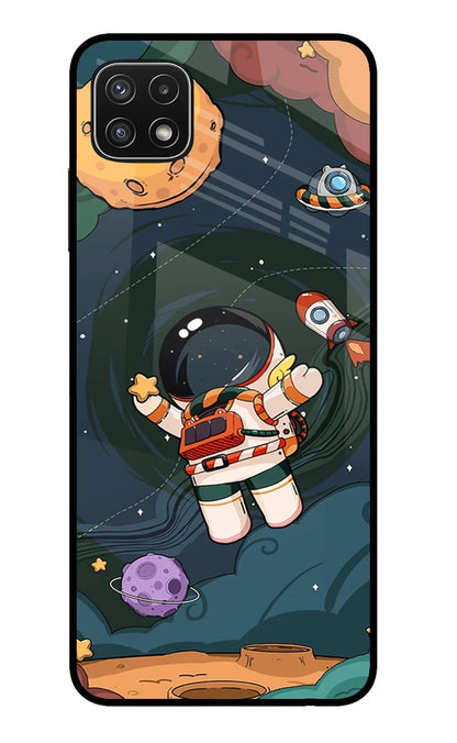 Cartoon Astronaut Samsung A22 5G Back Cover