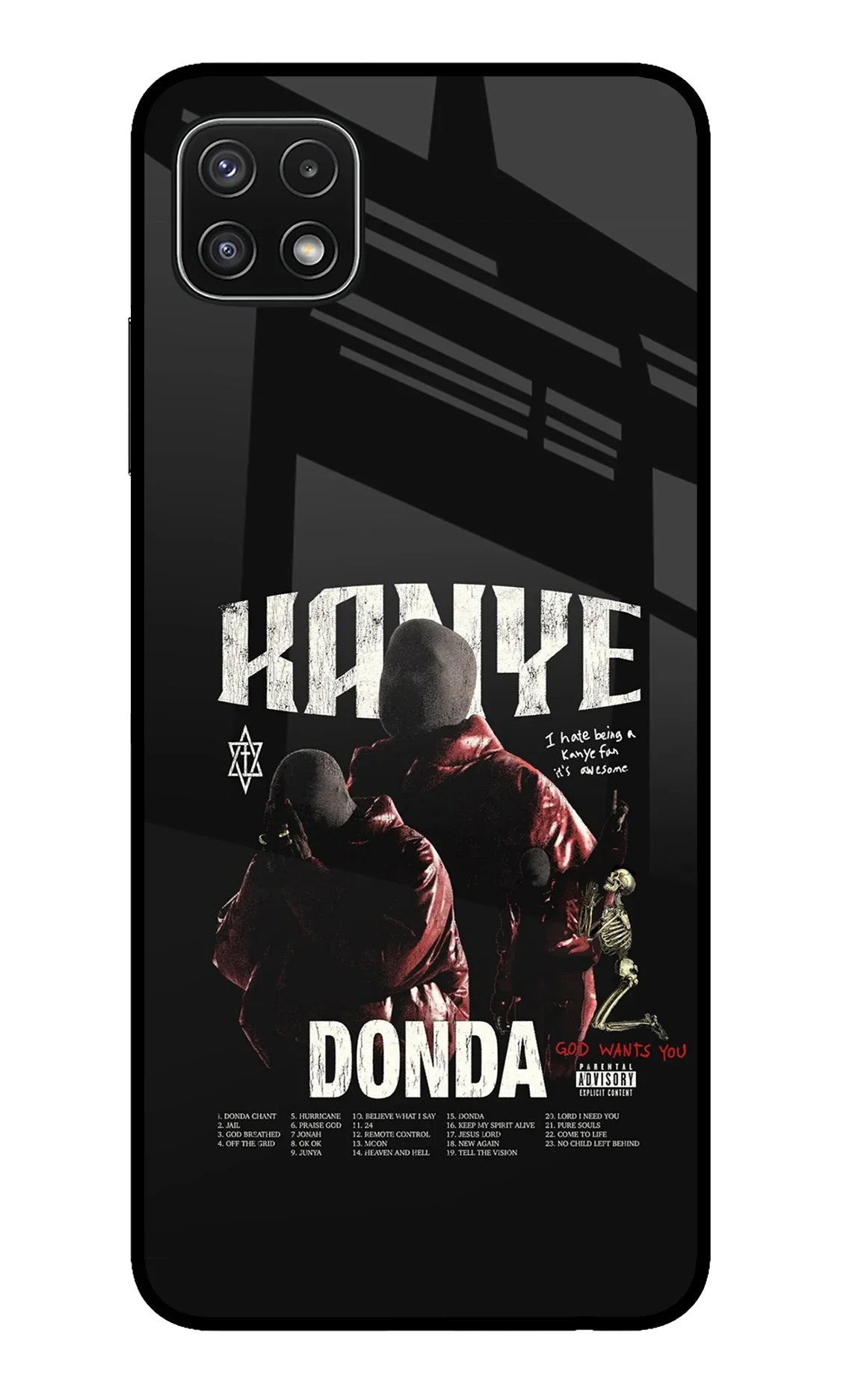 Donda Kanye West Samsung A22 5G Glass Case