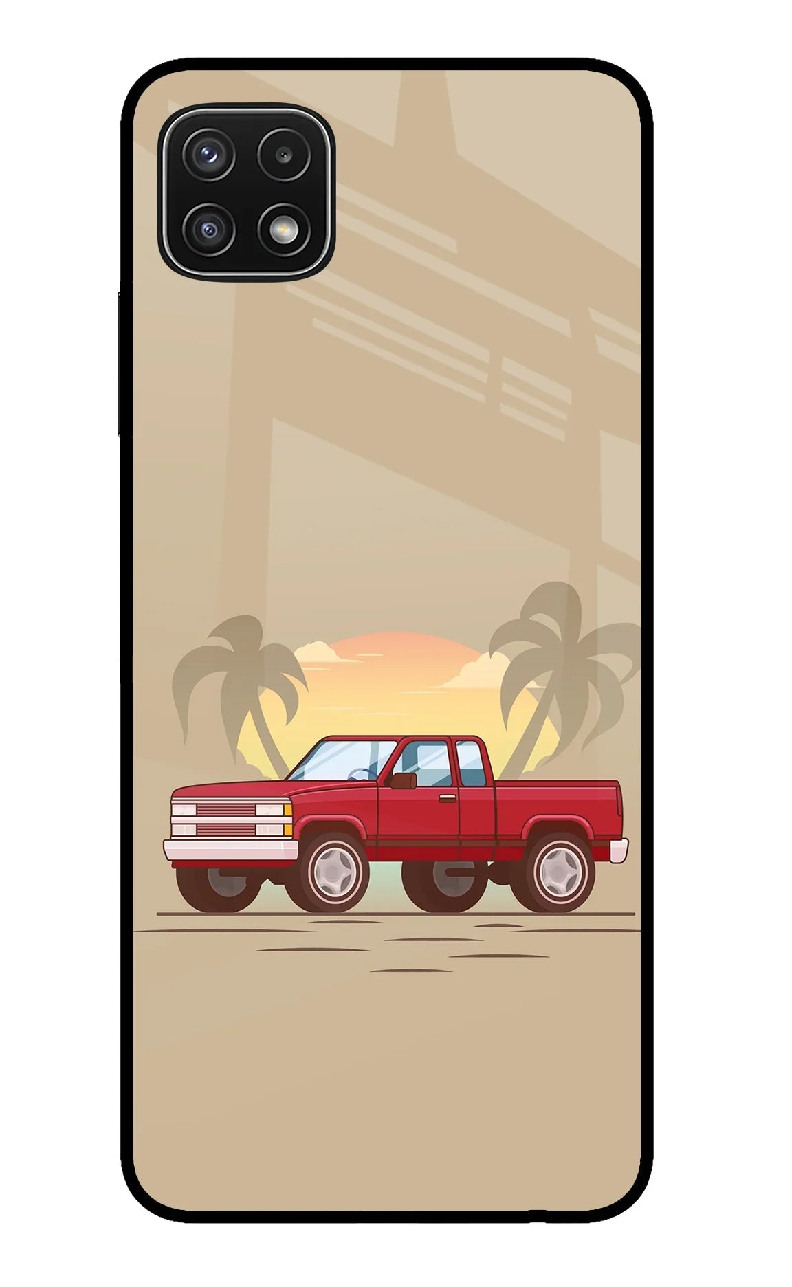 Desert Classic Drive Samsung A22 5G Glass Case