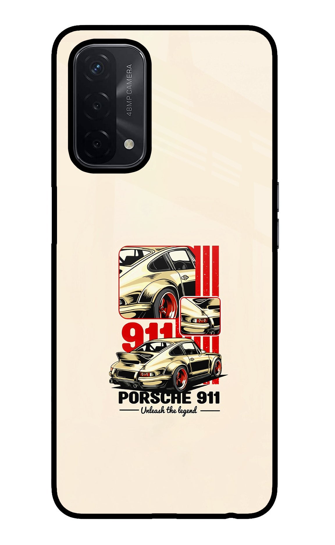Classic Porsche 911 Oppo A74 5G Glass Case