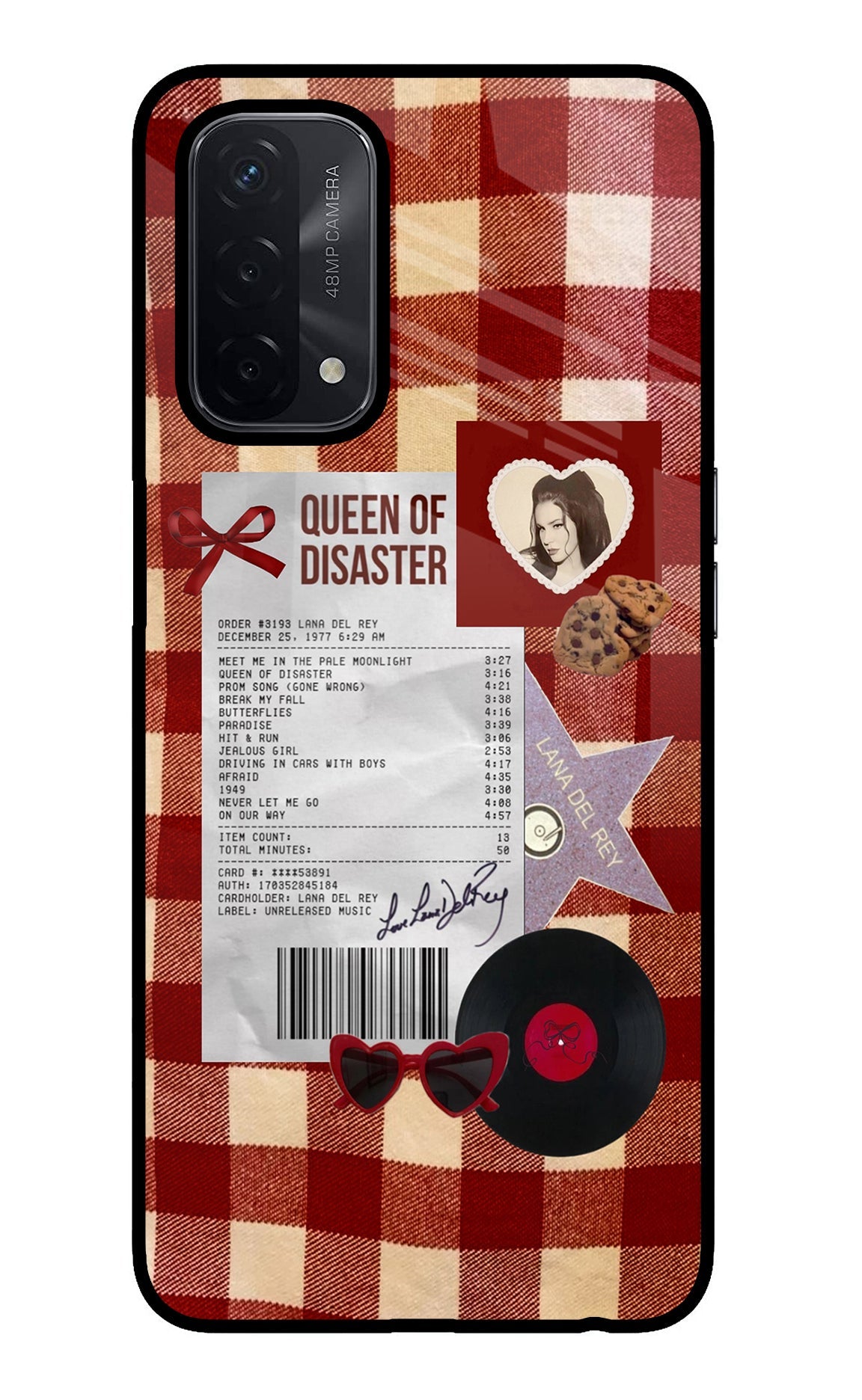 Queen of Disaster Oppo A74 5G Glass Case