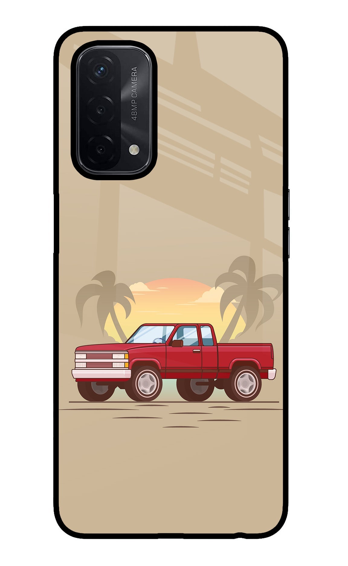 Desert Classic Drive Oppo A74 5G Glass Case