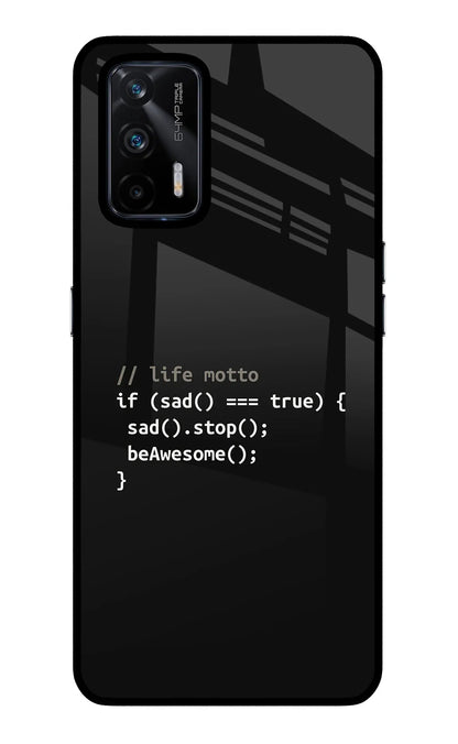 Life Motto Code Realme X7 Max Back Cover