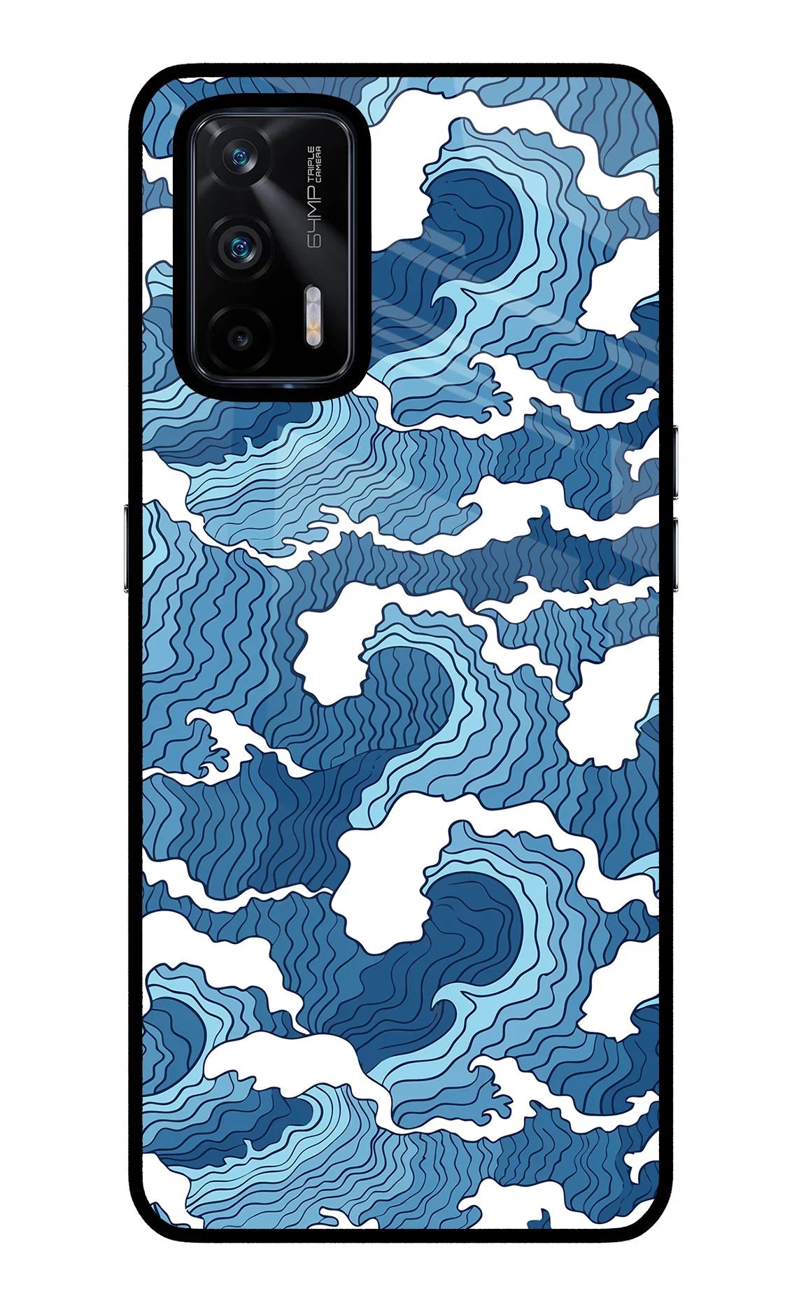 Blue Waves Realme X7 Max Back Cover
