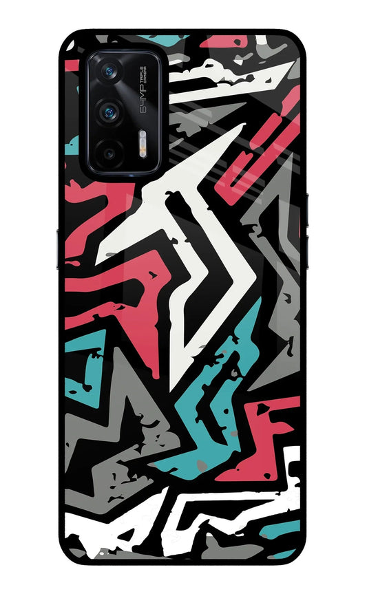 Geometric Graffiti Realme X7 Max Glass Case